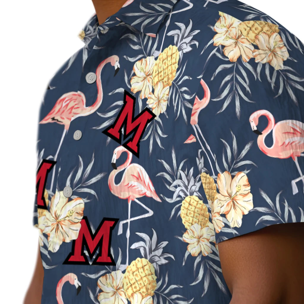Miami RedHawks Hawaiian Shirt - Flamingo Hibiscus | Hula Hawaiian Shirts