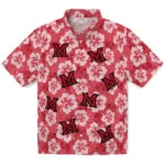 Miami RedHawks Hawaiian Shirt - Hibiscus Cluster | Hula Hawaiian Shirts