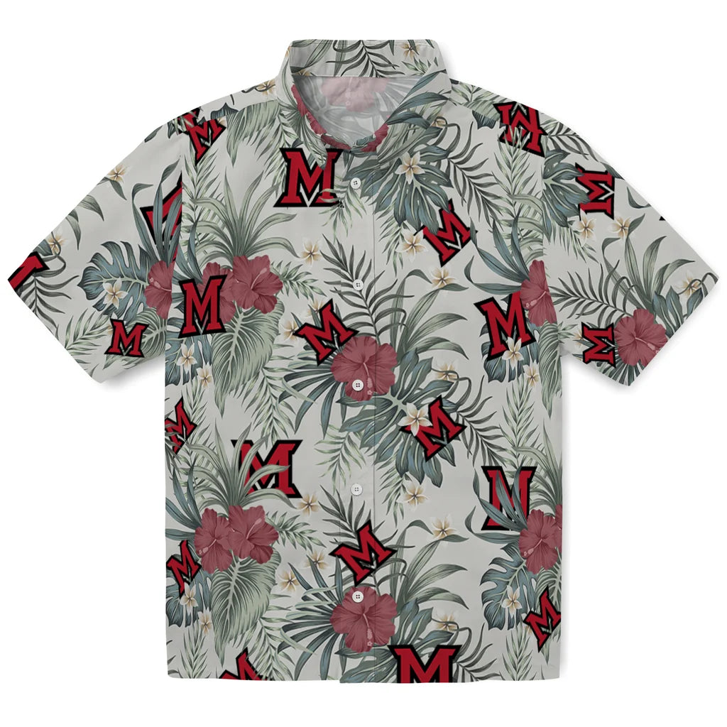 Miami RedHawks Hawaiian Shirt - Hibiscus Designs | Hula Hawaiian Shirts
