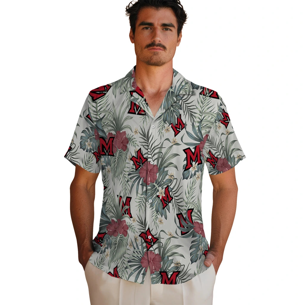 Miami RedHawks Hawaiian Shirt - Hibiscus Designs | Hula Hawaiian Shirts