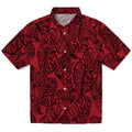 Miami RedHawks Hawaiian Shirt - Leaf Outline | Hula Hawaiian Shirts