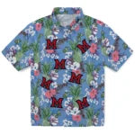 Miami RedHawks Hawaiian Shirt - Pineapple Bouquet | Hula Hawaiian Shirts