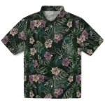 Michigan State Spartans Hawaiian Shirt - Hibiscus Leaves Pattern | Hula Hawaiian Shirts