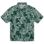 Michigan State Spartans Hawaiian Shirt - Leaf Outline | Hula Hawaiian Shirts