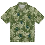 Michigan State Spartans Hawaiian Shirt - Vintage Palm Tree | Hula Hawaiian Shirts