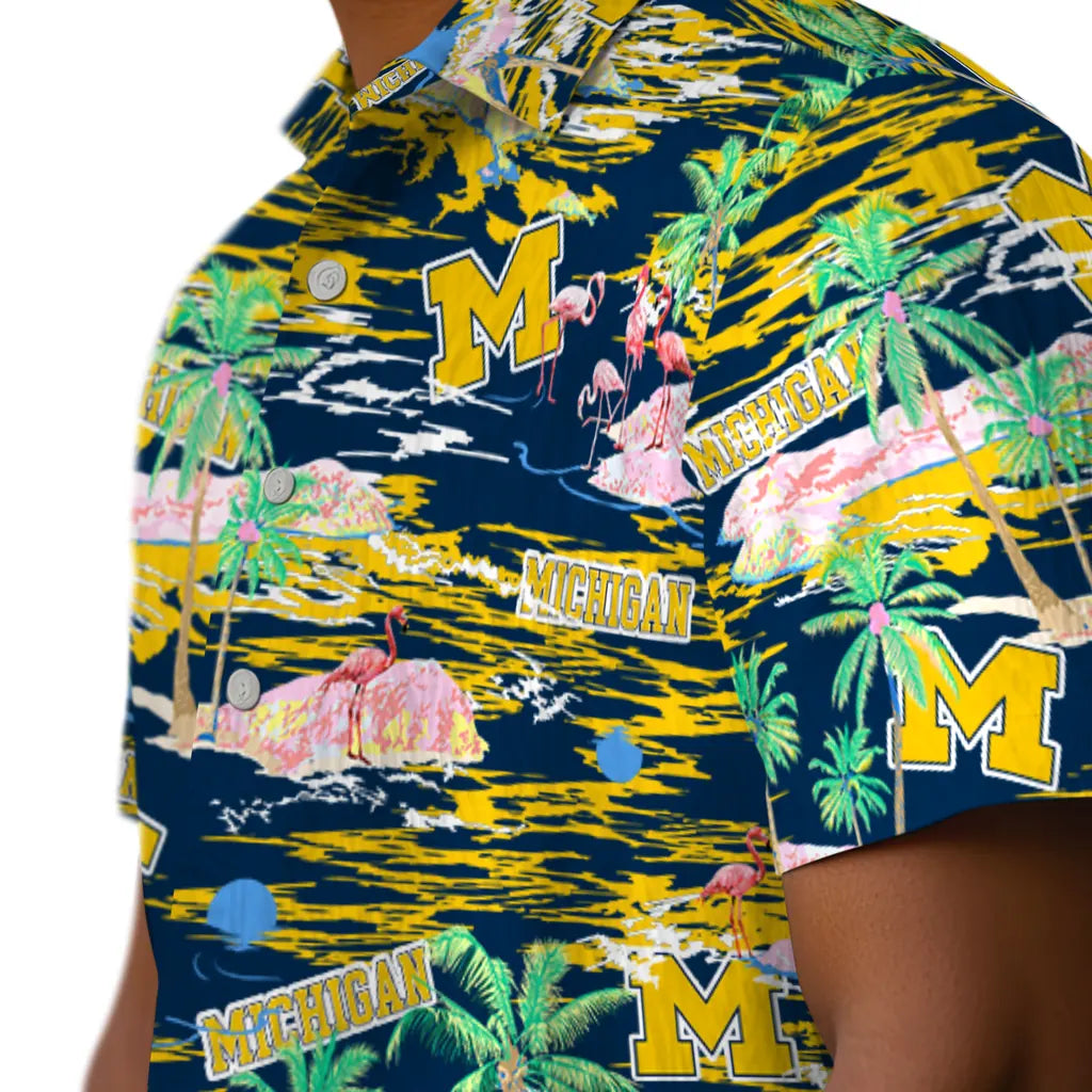 Michigan Wolverines Hawaiian Shirt - Hawaii Island | Hula Hawaiian Shirts