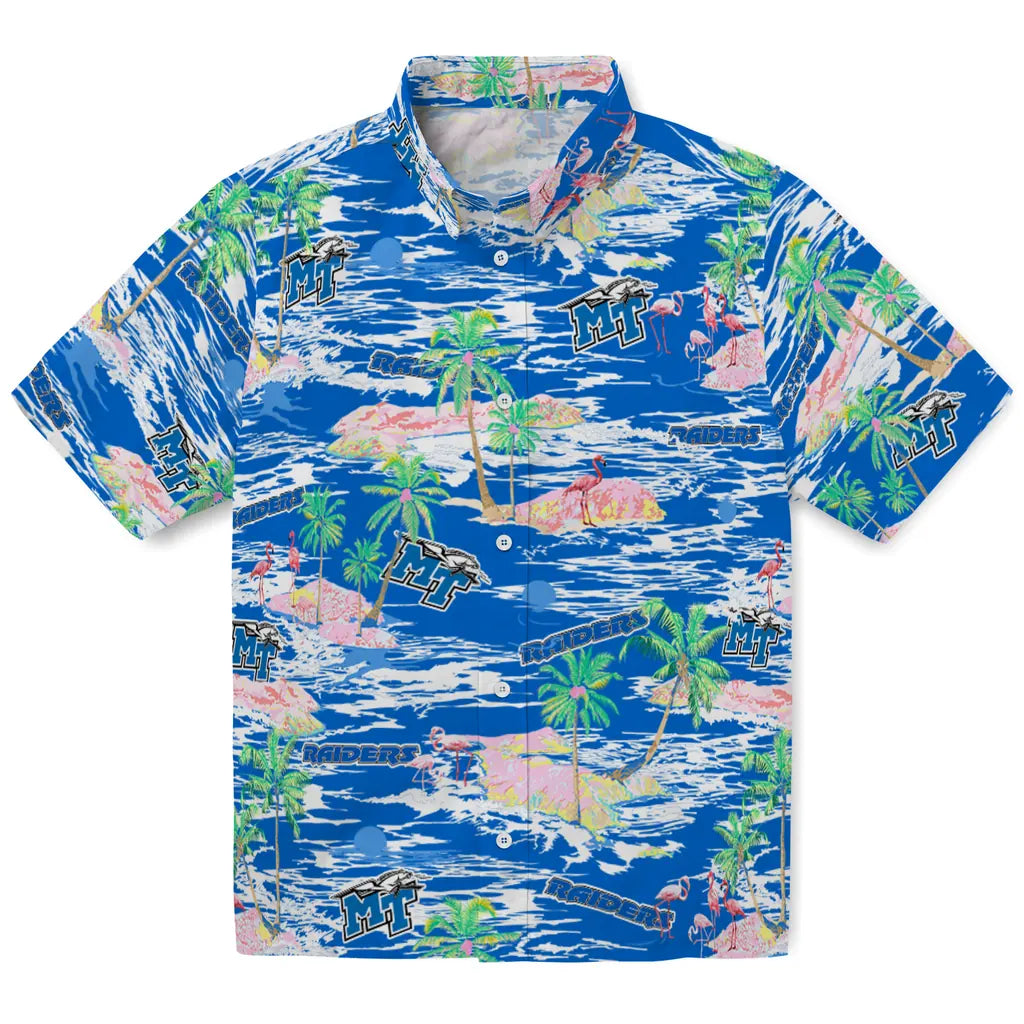 Middle Tennessee Blue Raiders Hawaiian Shirt - Hawaii Island | Hula Hawaiian Shirts