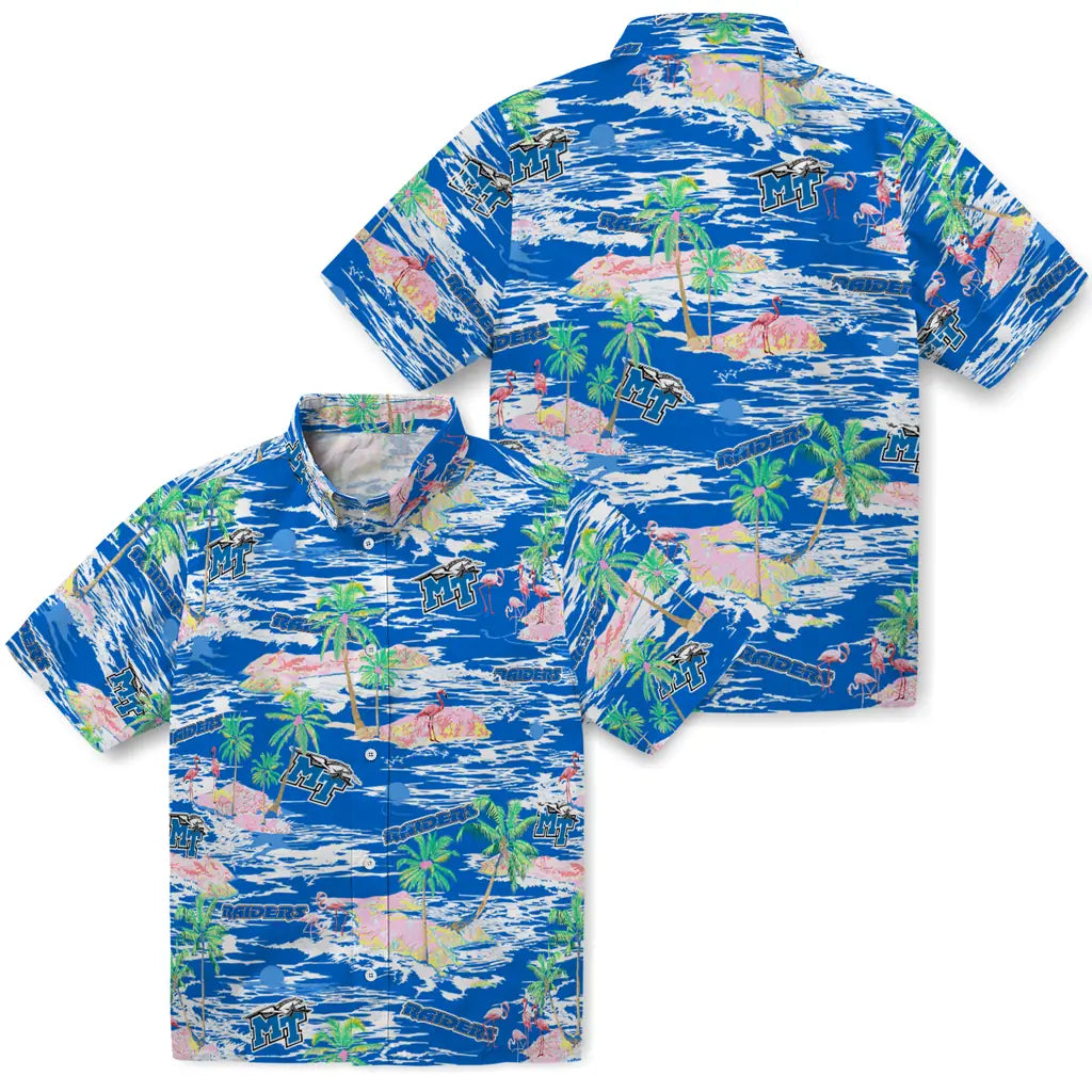 Middle Tennessee Blue Raiders Hawaiian Shirt - Hawaii Island | Hula Hawaiian Shirts