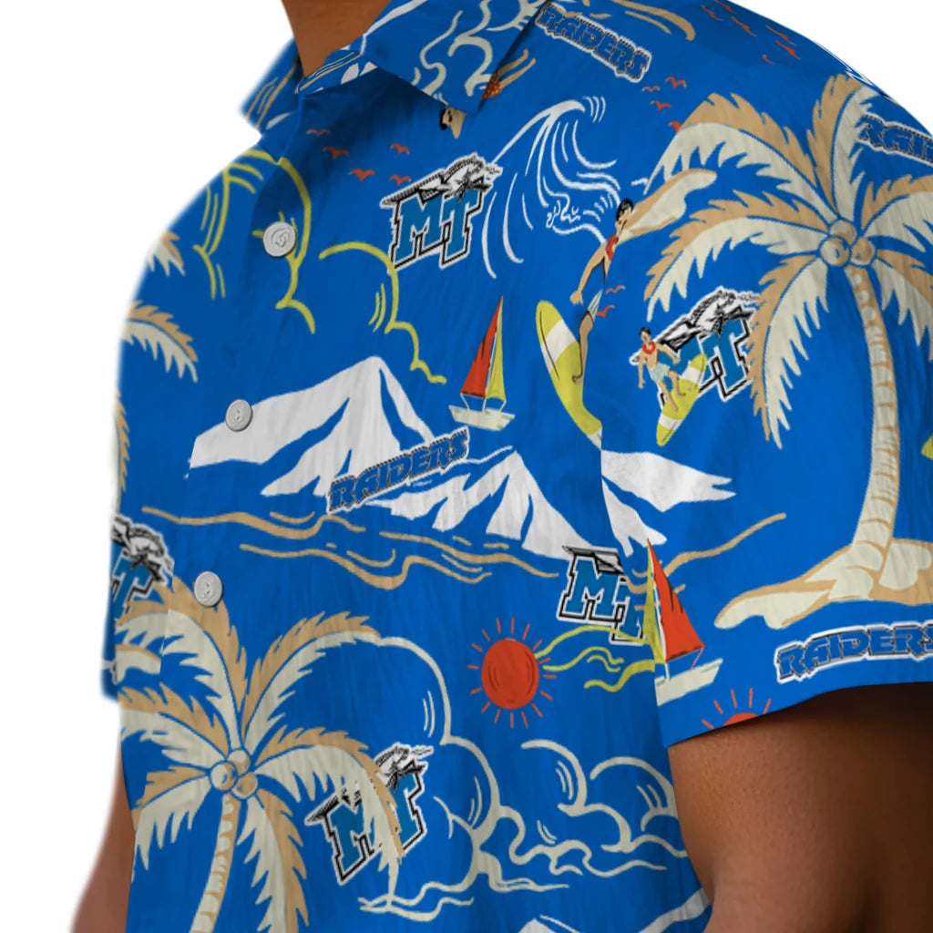 Middle Tennessee Blue Raiders Hawaiian Shirt - Palm Tree Island | Hula Hawaiian Shirts