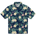 Milwaukee Brewers Hawaiian Shirt - Flamingo and Hibiscus | Hula Hawaiian Shirts