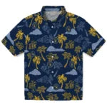 Milwaukee Brewers Hawaiian Shirt - Palm And Clouds | Hula Hawaiian Shirts