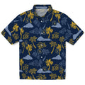Milwaukee Brewers Hawaiian Shirt - Palm And Clouds | Hula Hawaiian Shirts