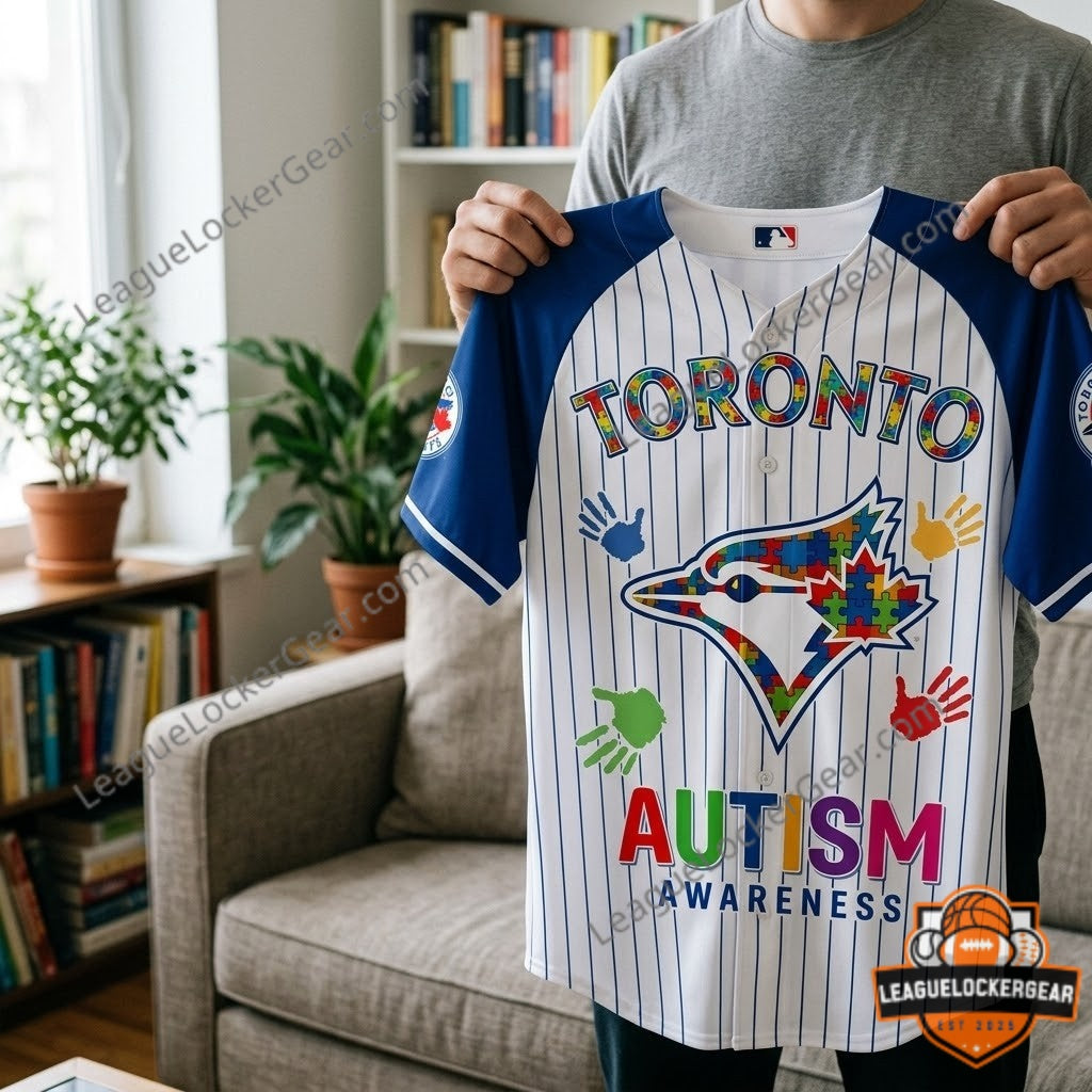 All Team MLB x World Autism Awareness Day Baseball Jersey - LeagueLockerGear