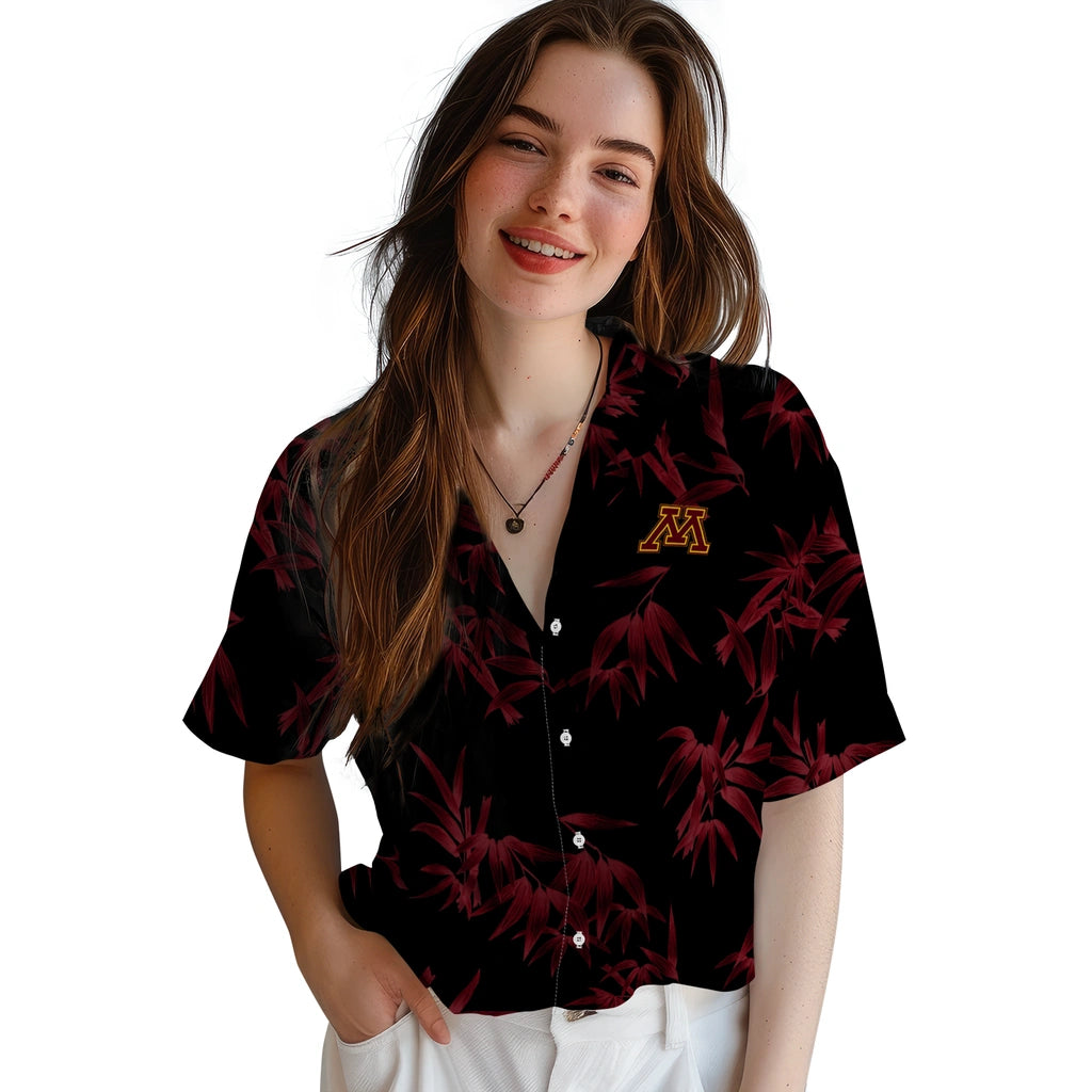 Minnesota Golden Gophers Hawaiian Shirt - Bamboo Branches | Hula Hawaiian Shirts