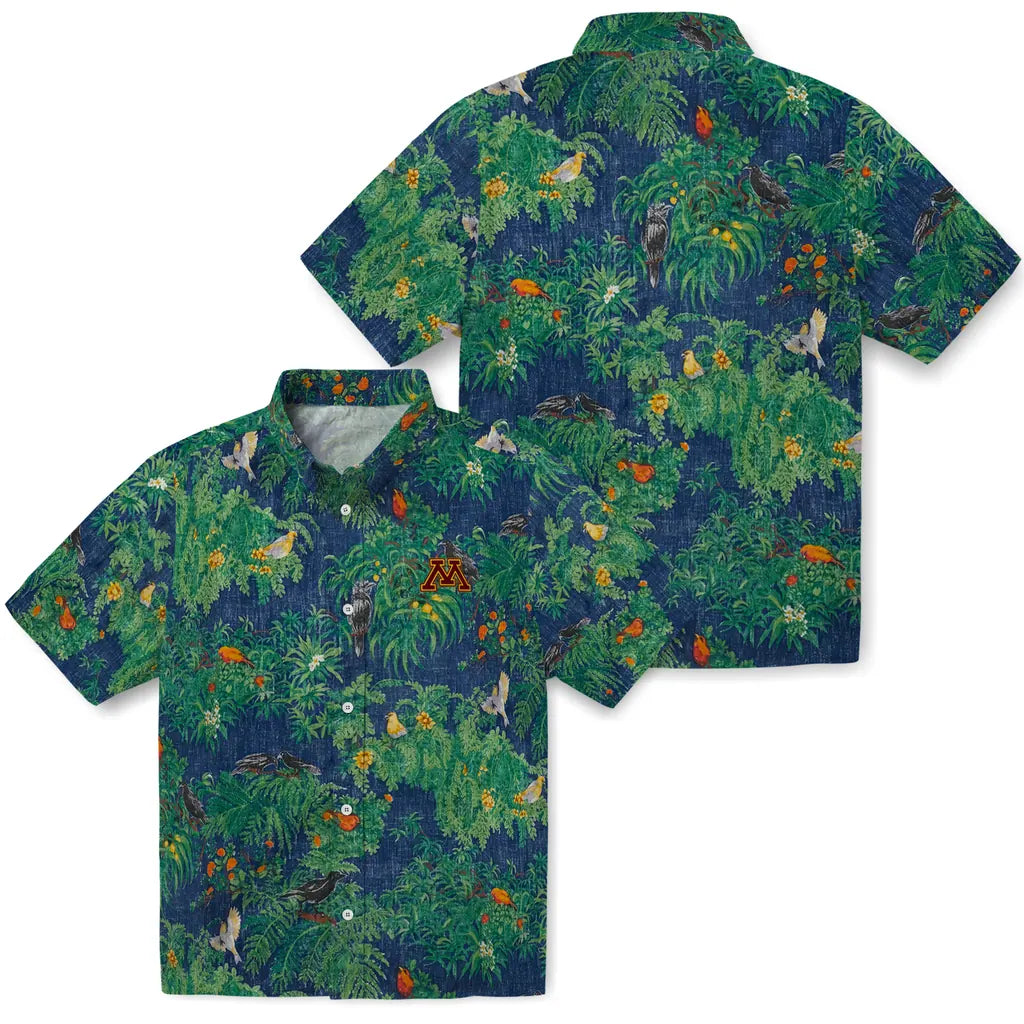 Minnesota Golden Gophers Hawaiian Shirt - Bird Canopy | Hula Hawaiian Shirts