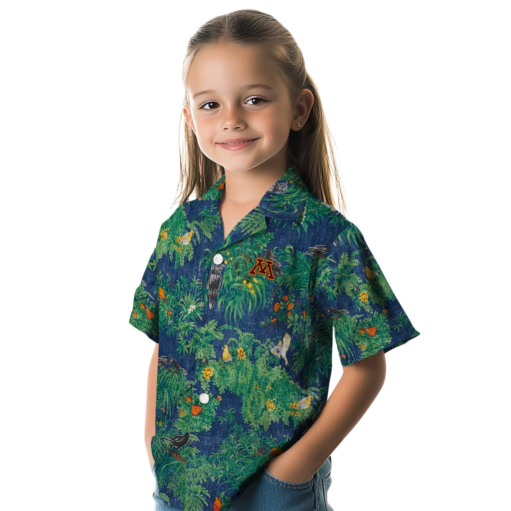 Minnesota Golden Gophers Hawaiian Shirt - Bird Canopy | Hula Hawaiian Shirts