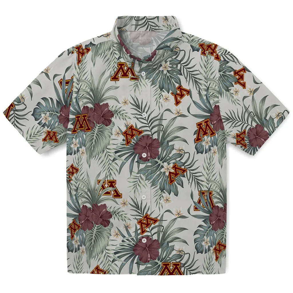 Minnesota Golden Gophers Hawaiian Shirt - Hibiscus Designs | Hula Hawaiian Shirts
