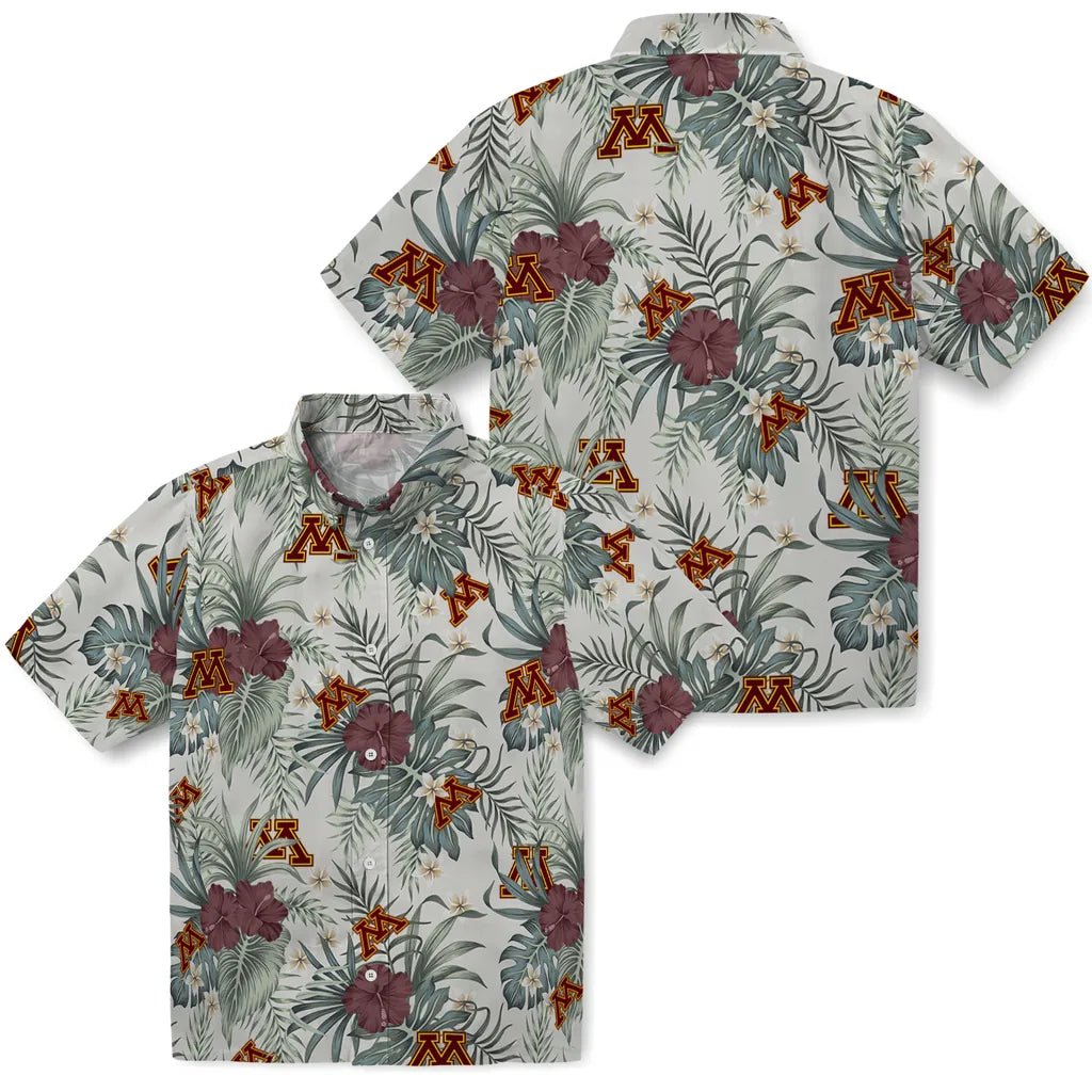 Minnesota Golden Gophers Hawaiian Shirt - Hibiscus Designs | Hula Hawaiian Shirts