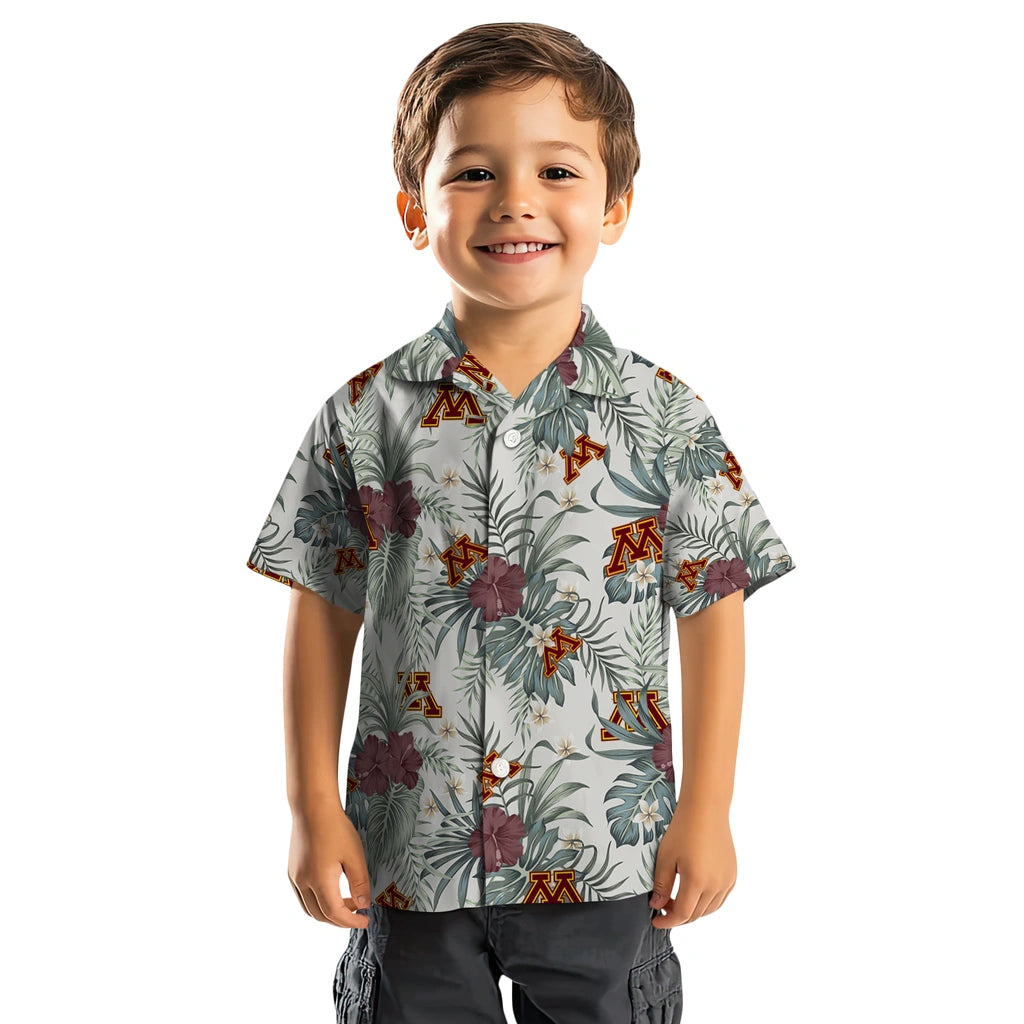 Minnesota Golden Gophers Hawaiian Shirt - Hibiscus Designs | Hula Hawaiian Shirts