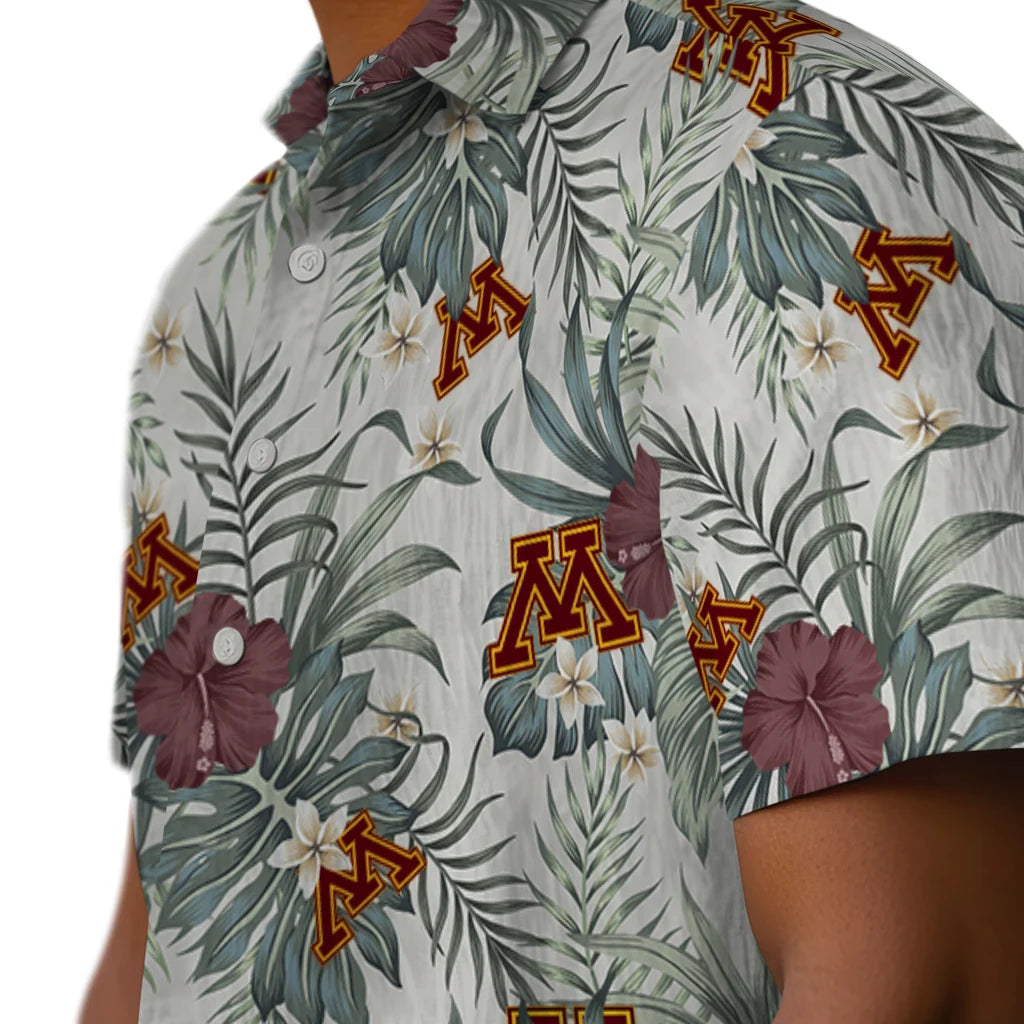 Minnesota Golden Gophers Hawaiian Shirt - Hibiscus Designs | Hula Hawaiian Shirts