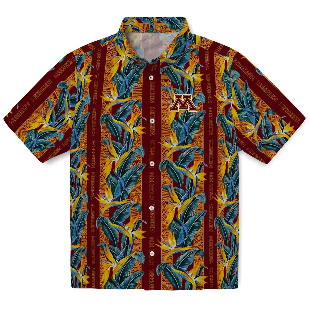Minnesota Golden Gophers Hawaiian Shirt - Paradise Vines | Hula Hawaiian Shirts