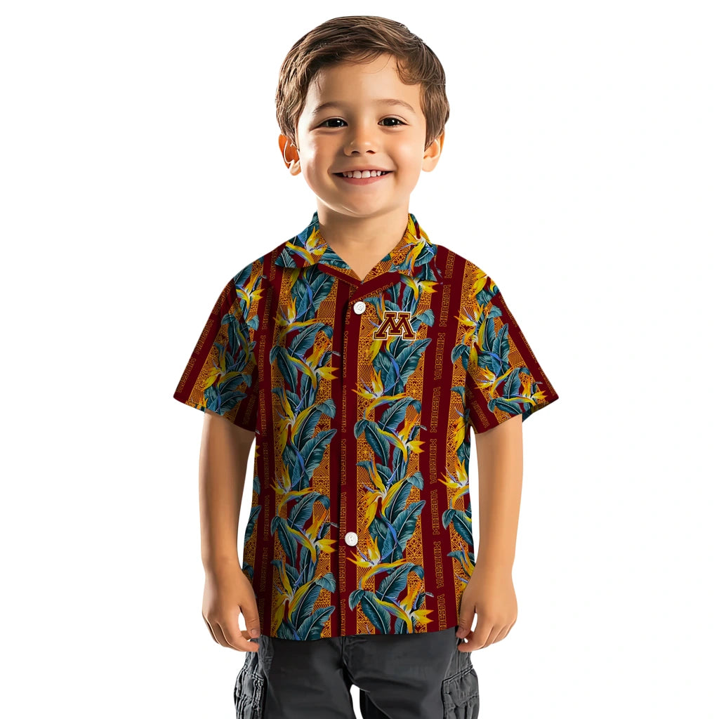 Minnesota Golden Gophers Hawaiian Shirt - Paradise Vines | Hula Hawaiian Shirts