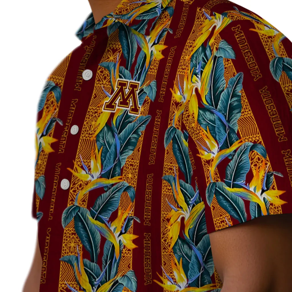 Minnesota Golden Gophers Hawaiian Shirt - Paradise Vines | Hula Hawaiian Shirts