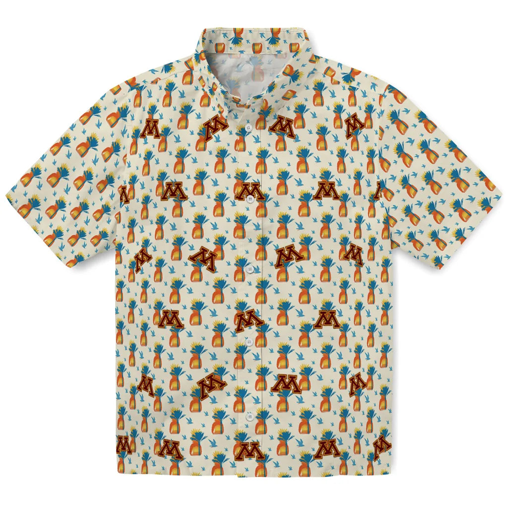 Minnesota Golden Gophers Hawaiian Shirt - Pineapple Delight | Hula Hawaiian Shirts