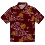 Minnesota Golden Gophers Hawaiian Shirt - Wave Palm | Hula Hawaiian Shirts