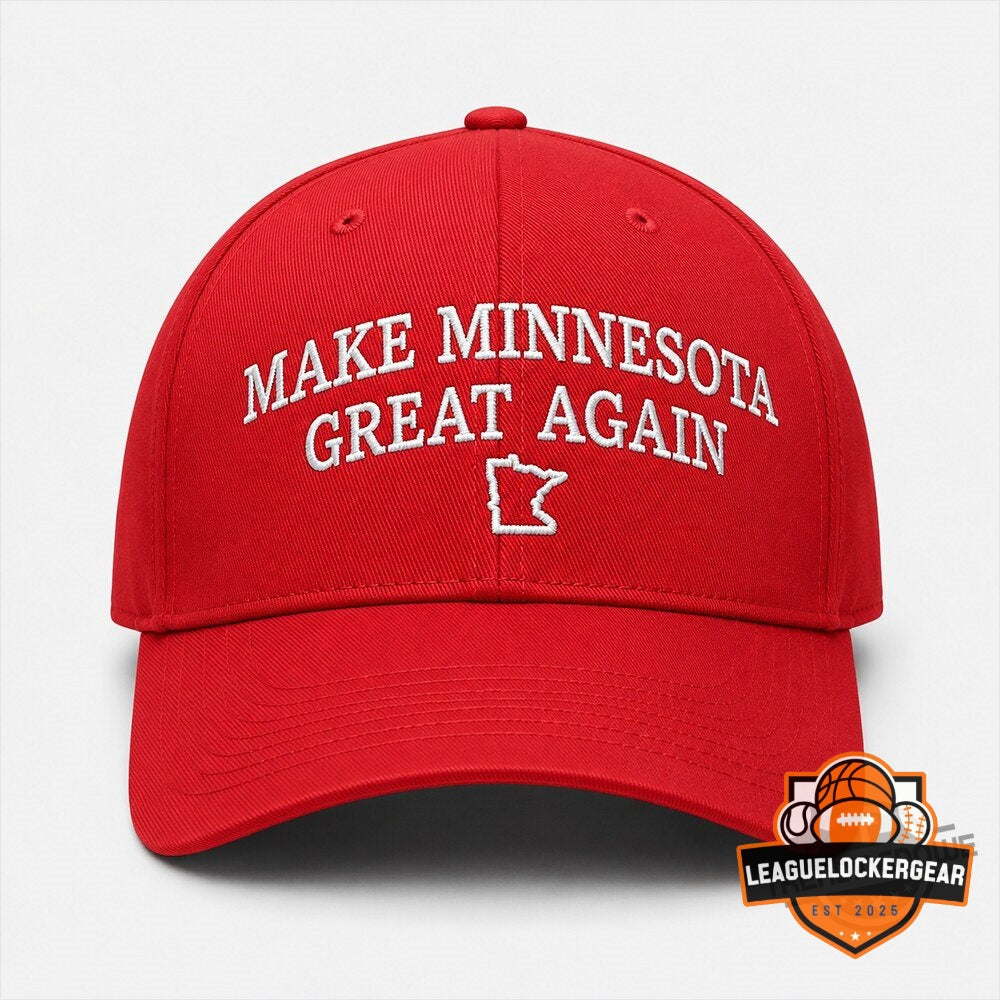 Make Minnesota Great Again Slogan 2026 Baseball Cap - LeagueLockerGear
