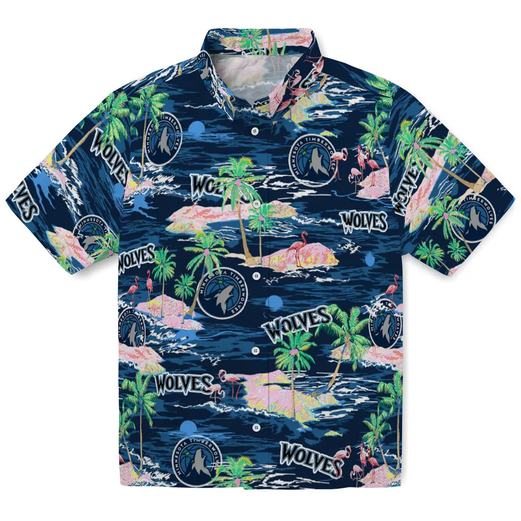 Minnesota Timberwolves Hawaiian Shirt - Hawaii Island | Hula Hawaiian Shirts
