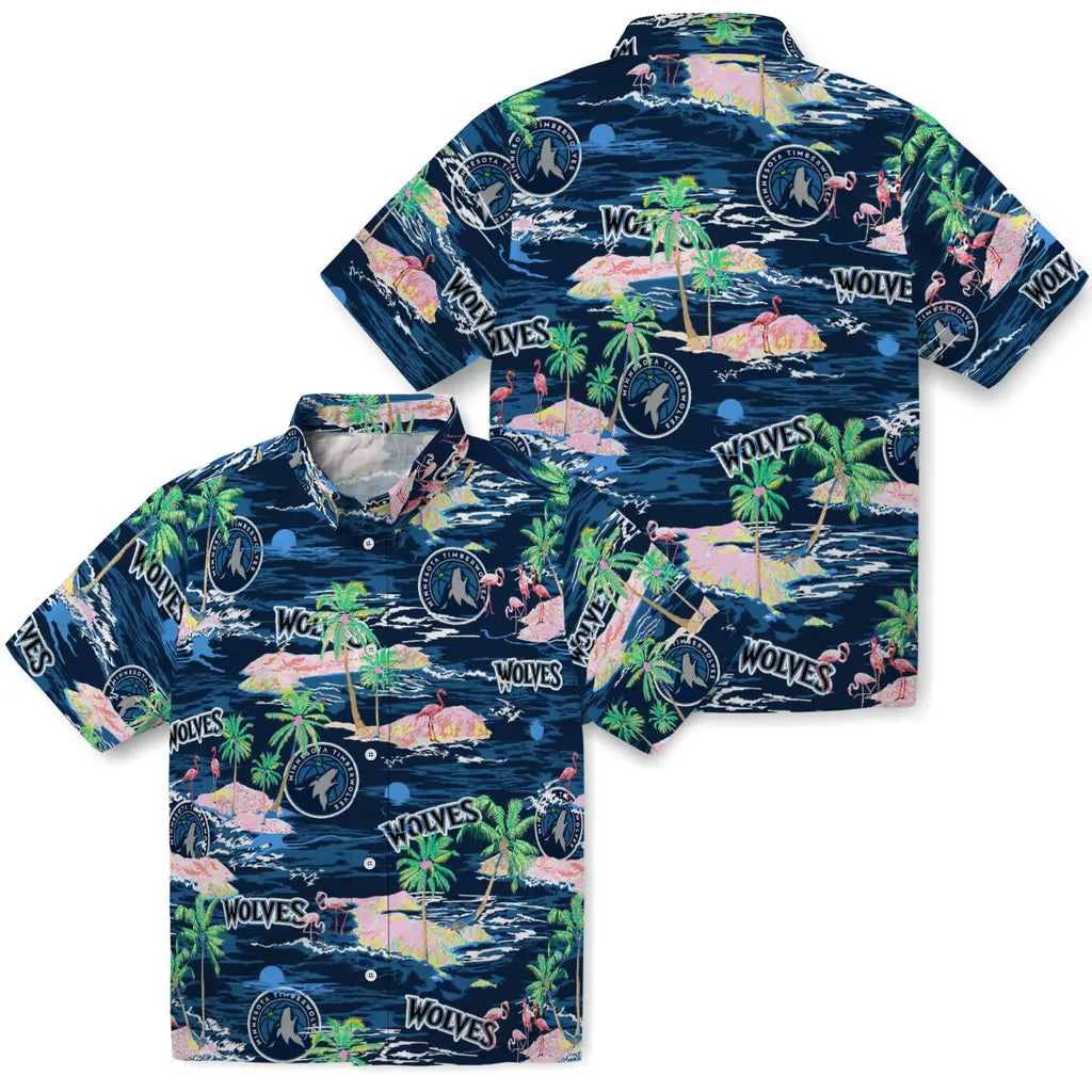 Minnesota Timberwolves Hawaiian Shirt - Hawaii Island | Hula Hawaiian Shirts