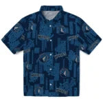 Minnesota Timberwolves Hawaiian Shirt - Turtle Lines | Hula Hawaiian Shirts