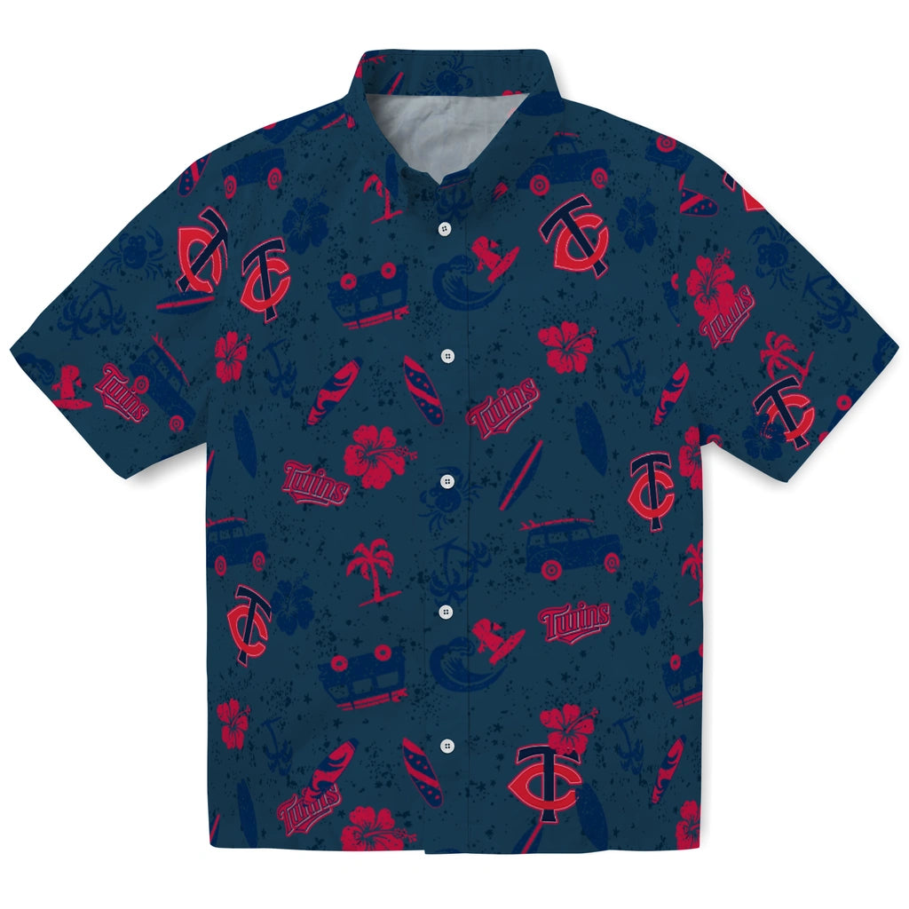Minnesota Twins Hawaiian Shirt - Beach Vibe | Hula Hawaiian Shirts