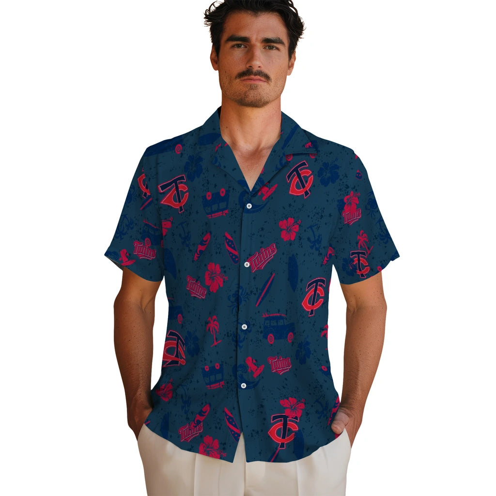 Minnesota Twins Hawaiian Shirt - Beach Vibe | Hula Hawaiian Shirts
