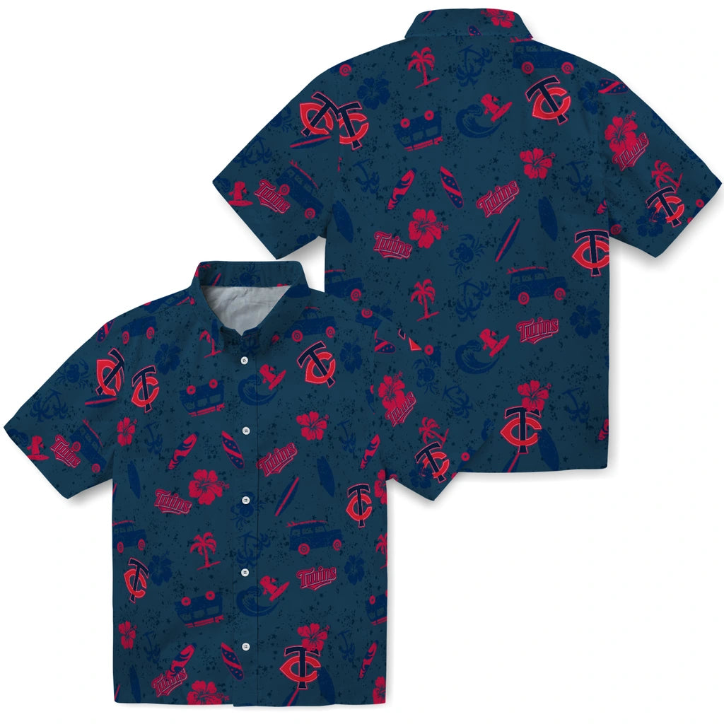 Minnesota Twins Hawaiian Shirt - Beach Vibe | Hula Hawaiian Shirts