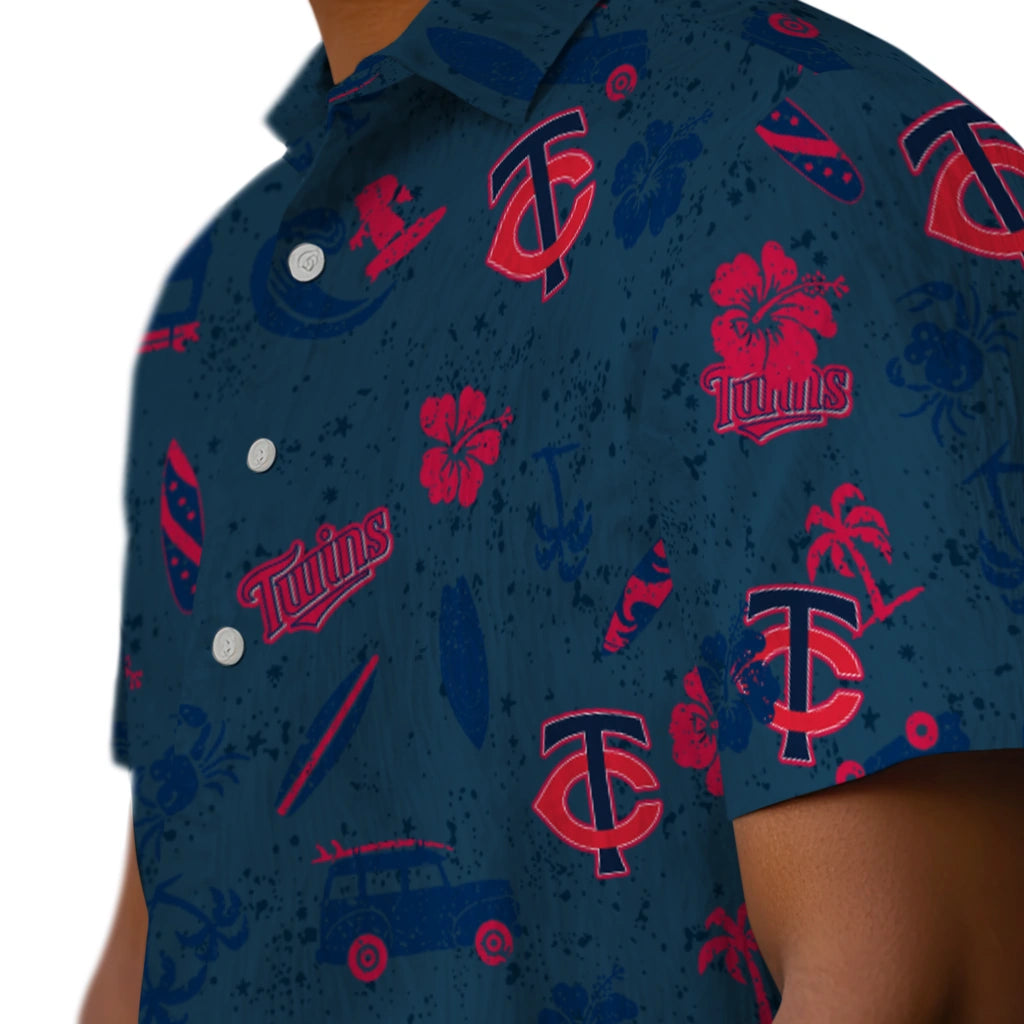 Minnesota Twins Hawaiian Shirt - Beach Vibe | Hula Hawaiian Shirts