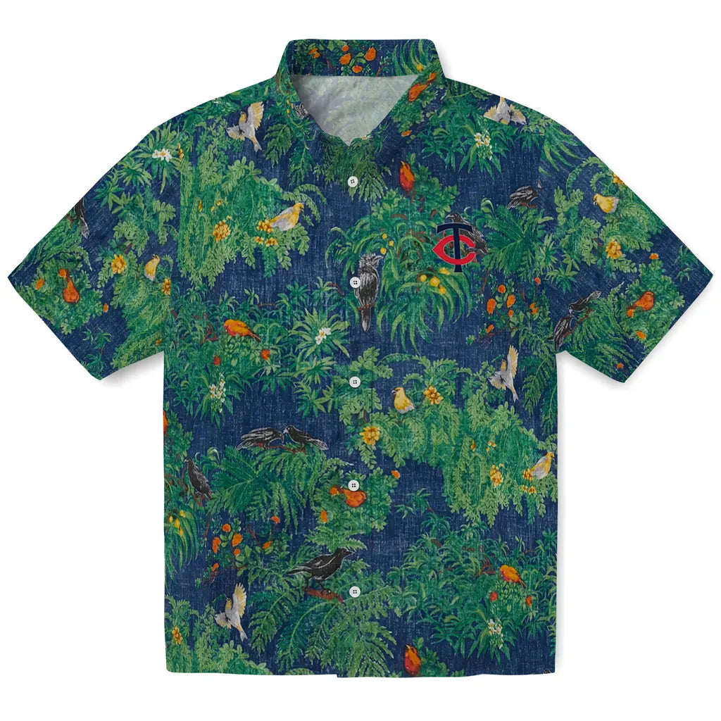 Minnesota Twins Hawaiian Shirt - Bird Canopy | Hula Hawaiian Shirts
