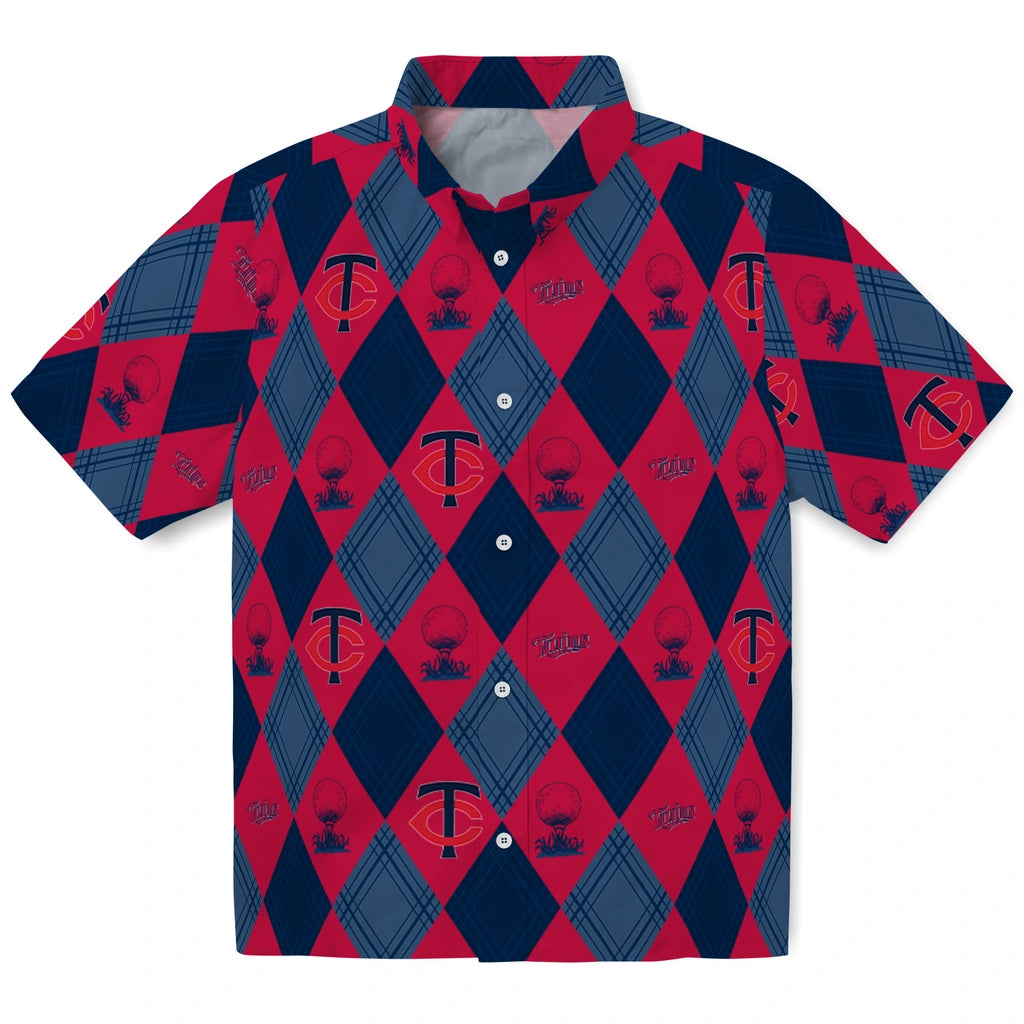 Minnesota Twins Hawaiian Shirt - Golfing Plaid | Hula Hawaiian Shirts