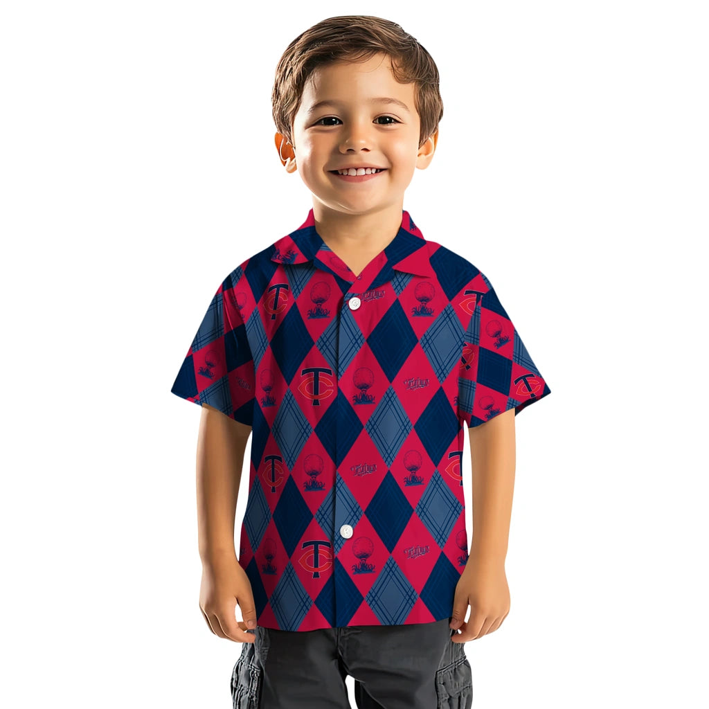 Minnesota Twins Hawaiian Shirt - Golfing Plaid | Hula Hawaiian Shirts