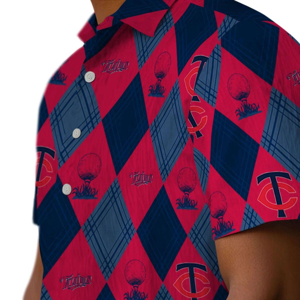 Minnesota Twins Hawaiian Shirt - Golfing Plaid | Hula Hawaiian Shirts
