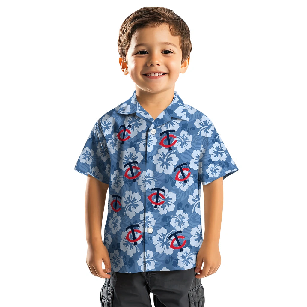 Minnesota Twins Hawaiian Shirt - Hibiscus Cluster | Hula Hawaiian Shirts