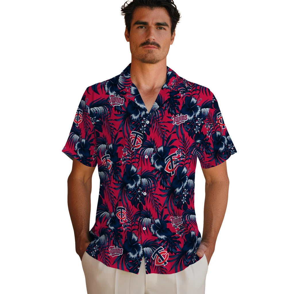 Minnesota Twins Hawaiian Shirt - Hibiscus Exotic | Hula Hawaiian Shirts