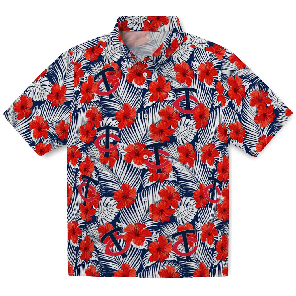 Minnesota Twins Hawaiian Shirt - Hibiscus Fiesta | Hula Hawaiian Shirts