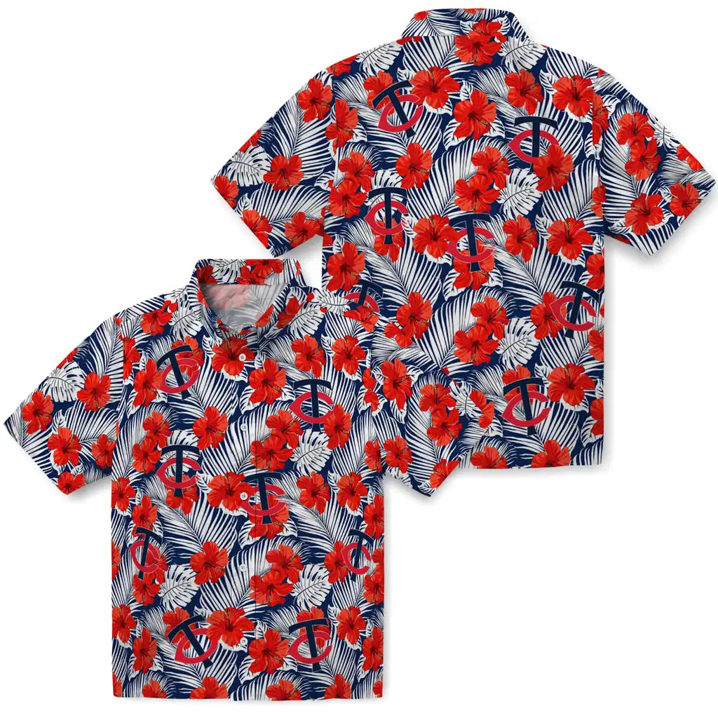 Minnesota Twins Hawaiian Shirt - Hibiscus Fiesta | Hula Hawaiian Shirts