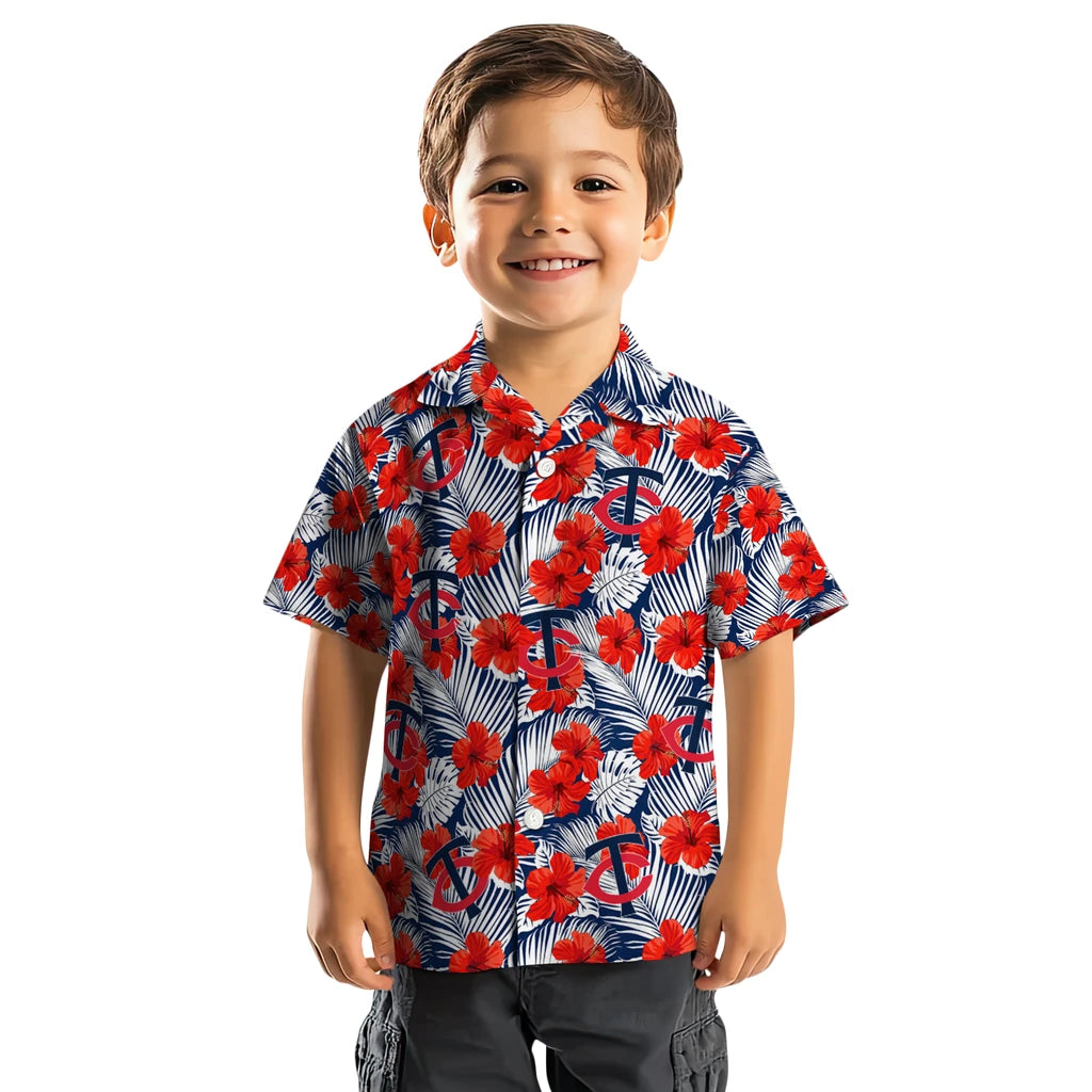 Minnesota Twins Hawaiian Shirt - Hibiscus Fiesta | Hula Hawaiian Shirts