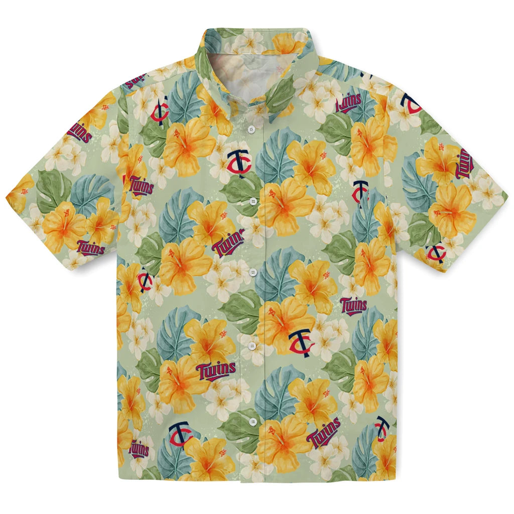 Minnesota Twins Hawaiian Shirt - Hibiscus Mood | Hula Hawaiian Shirts