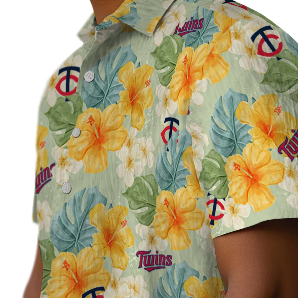 Minnesota Twins Hawaiian Shirt - Hibiscus Mood | Hula Hawaiian Shirts