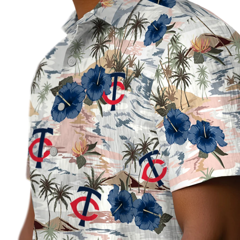 Minnesota Twins Hawaiian Shirt - Hibiscus Seaside | Hula Hawaiian Shirts