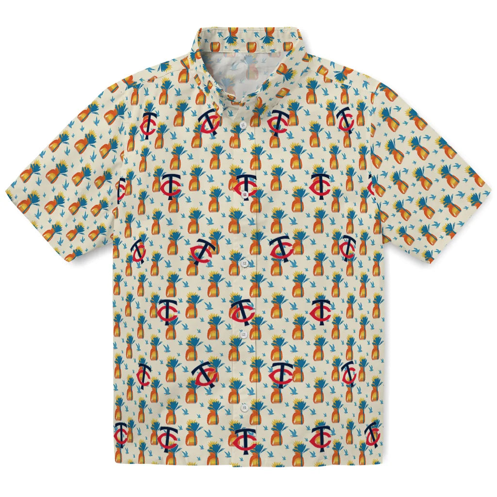 Minnesota Twins Hawaiian Shirt - Pineapple Delight | Hula Hawaiian Shirts